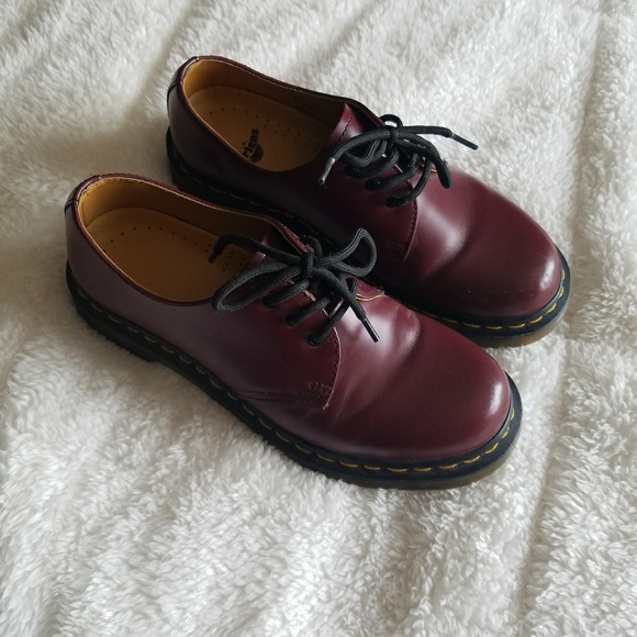 Dr. Martens Shoes - Adorable Dr. Martens Deep Red Size 8 England Shoes